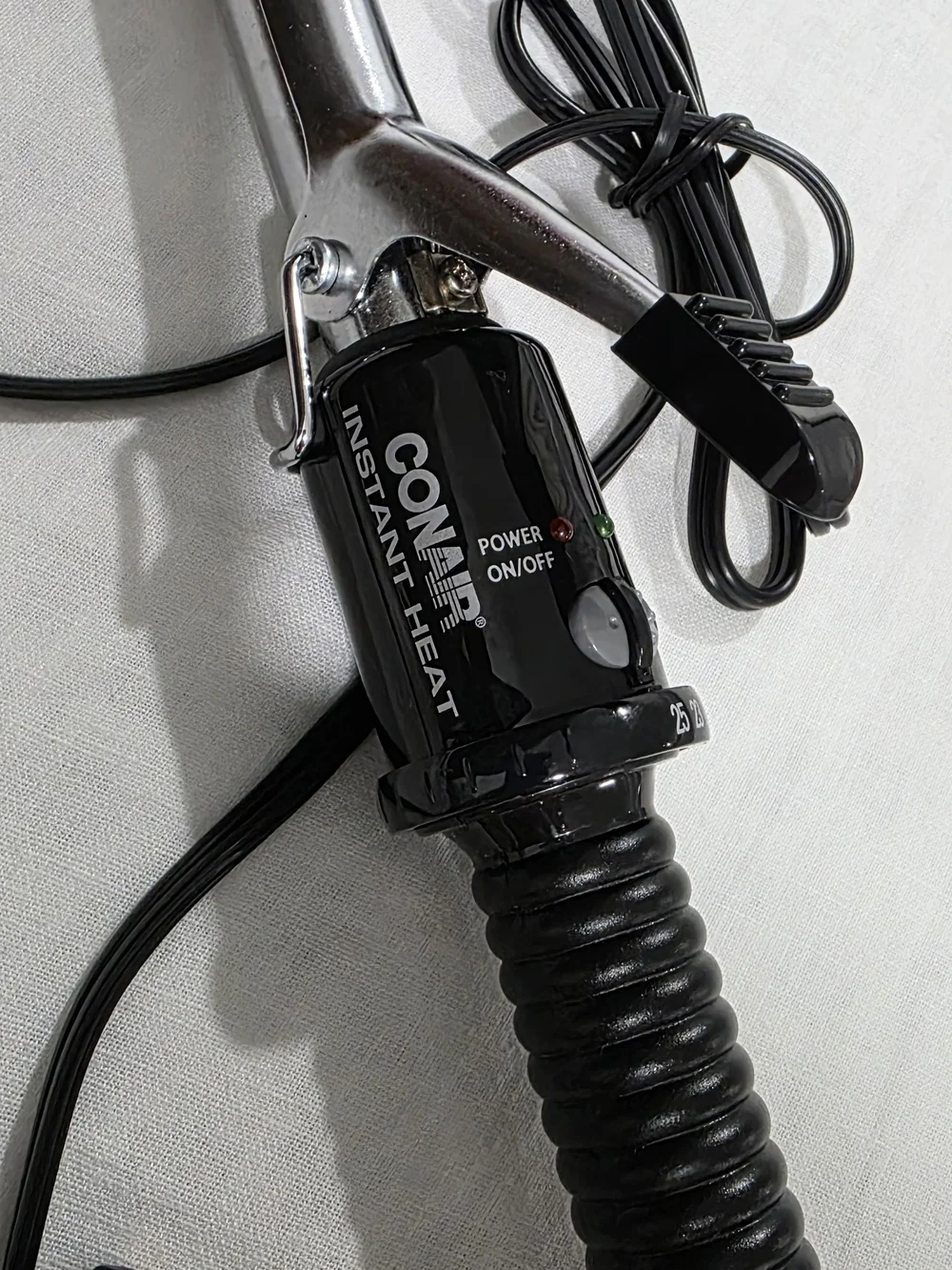 Black and Silver Curling Iron